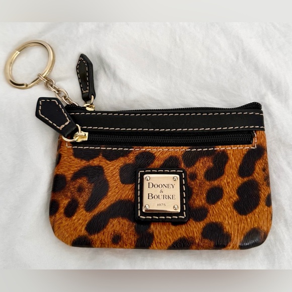 👑✅PRICE FIRM✅ Dooney & Bourke Leopard Print Keychain Wallet Pouch. Super Rare!🔥 - Picture 12 of 16